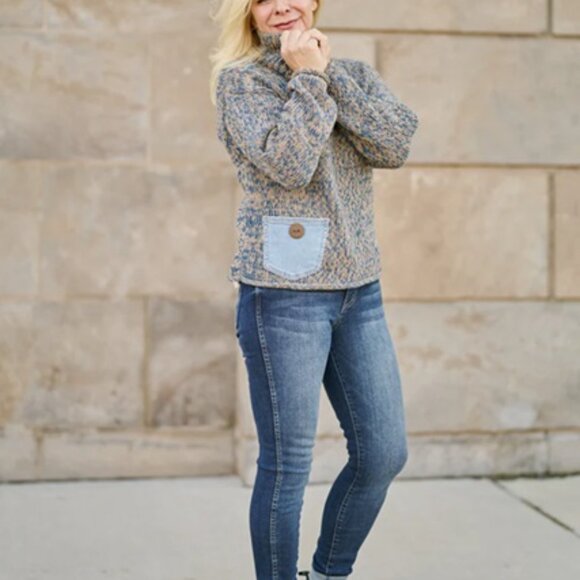 Jeanne Beker x Shannon Passero Sweaters - Jeanne Beker x Shannon Passero Tan Emerie Cable Knit Pullover Sweater L